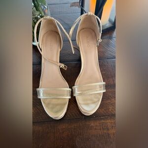 Aldo Women's Shimmering Gold Sandals